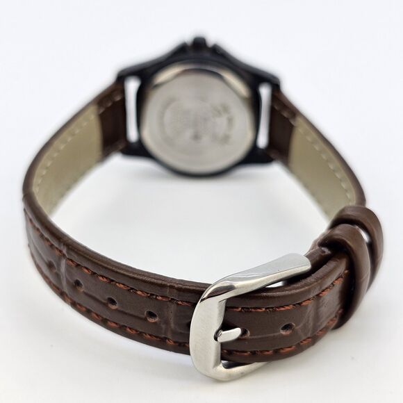 Galaxie By Elgin Women's Watch 26MM Cream Dial New Brown‎ Leather Bands Battery - Picture 8 of 12